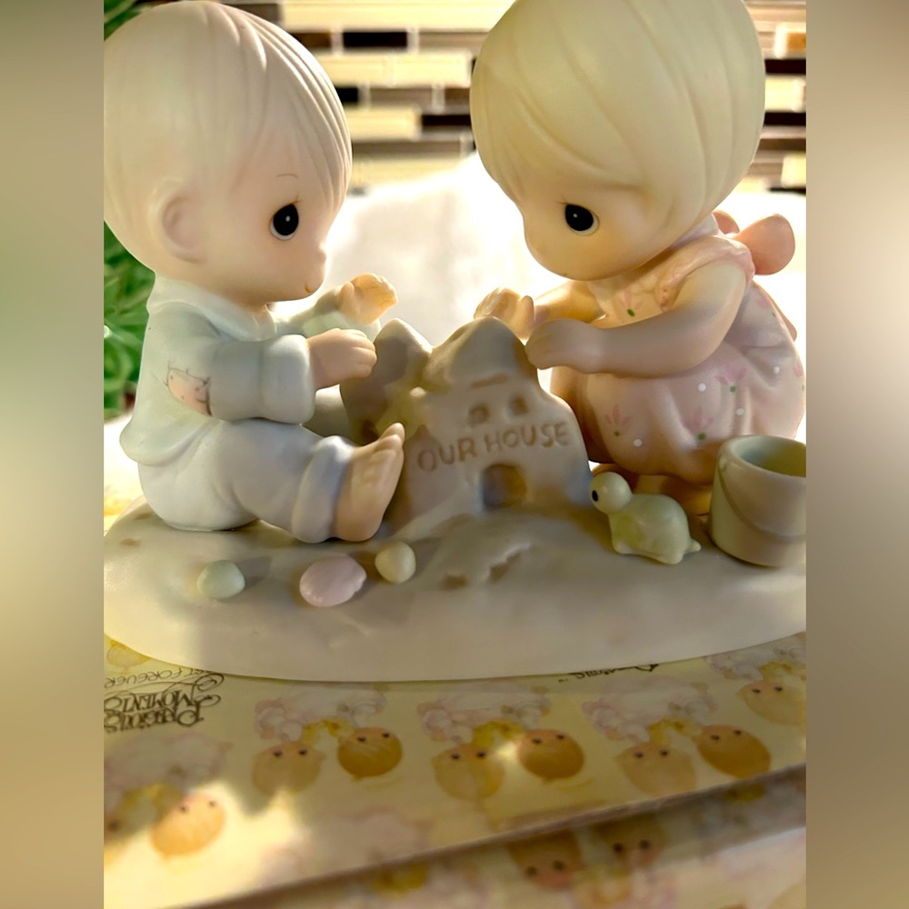 Precious Moments God Bless Our Home Figurine. In Box